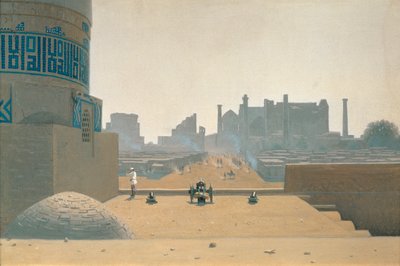 Rue principale à Samarkand, tôt le matin - Vasili Vasilievich Vereshchagin