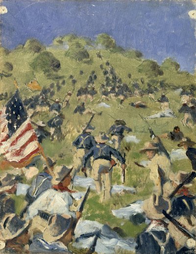 Theodore Roosevelt prenant les hauteurs de Saint-Juan - Vasili Vasilievich Vereshchagin