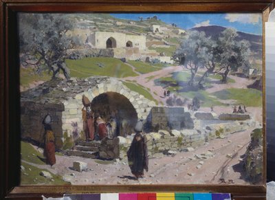 Le puits de Sainte Marie à Jérusalem (Israël) - Vasilij Dmitrievich Polenov