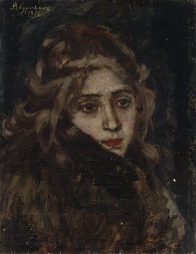 Princesse Maria Alexandrovna Menchikova. Étude pour Menchikov à Berezov, 1882 - Vasilij Ivanovic Surikov