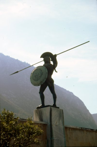 Statue en bronze de Léonidas aux Thermopyles - Vasos Falireas