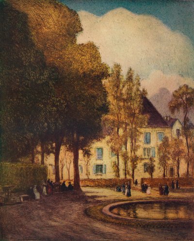 Bassin du Dragon, Versailles, vers 1915 - Vaughan Trowbridge