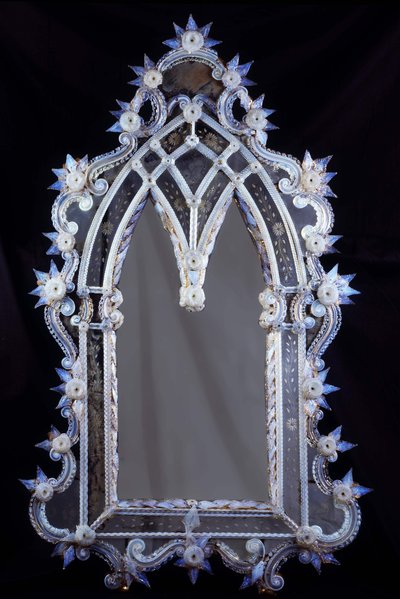 Miroir vénitien du XVIIe siècle. Collection privée de Paris - Venetian School