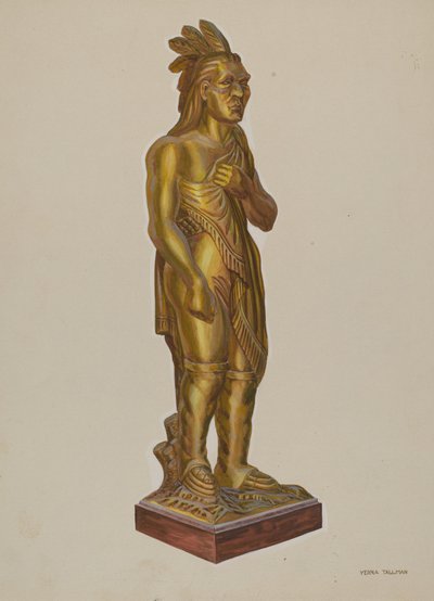 Indien en bois sculpté - Verna Tallman