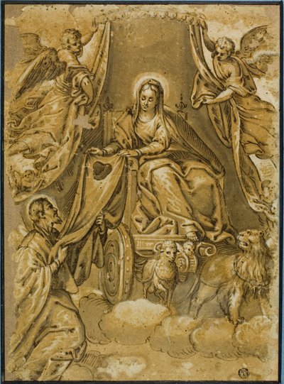 Vierge Marie remettant le scapulaire à Saint Simon Stock - Veronese (Paolo Caliari)