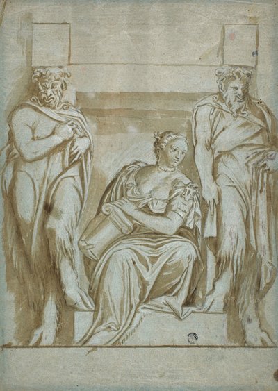 La Force flanquée de deux satyres - Veronese