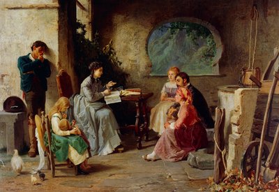 Leçon de botanique, par Vespasiano Bignami dit Vespa, Italie - Vespasiano Bignami