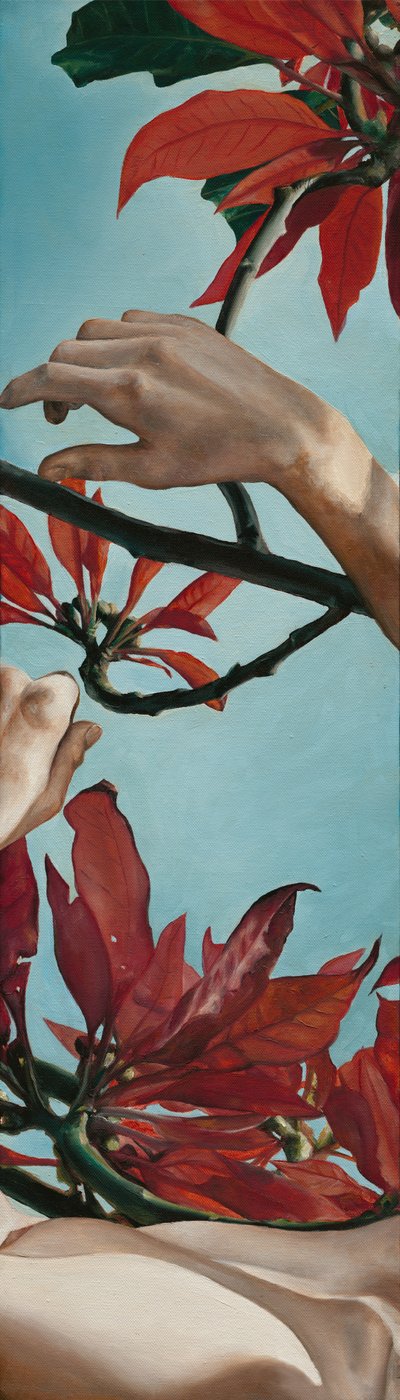 Des mains parmi les feuilles rouges - Viccy Wanliss