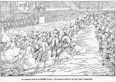 Course Hyppique - dans « Le Centaure », dessin de Crafty - Victor  Geruzez