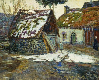 Village en hiver - Victor Charreton