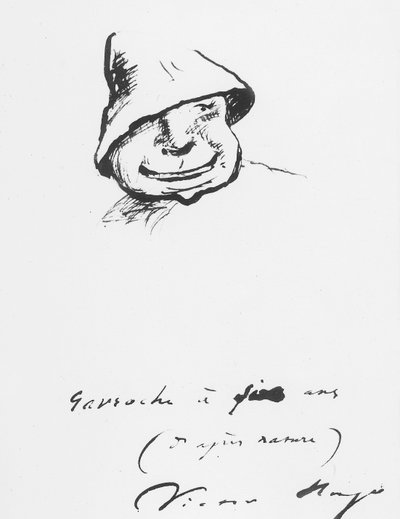 Gavroche à cinq ans, dessin de Victor Hugo - Victor Hugo