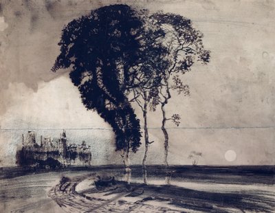 Paysage avec Trois Arbres, 1850 - Victor Hugo