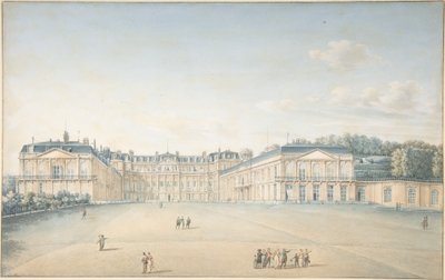 Cour de château de Saint-Cloud - Victor Jean Nicolle