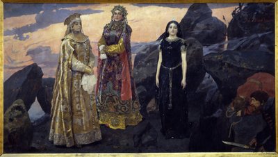 Trois reines du royaume souterrain - Victor Mikhailovich Vasnetsov