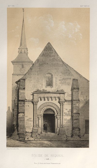 Église de Requeil Sarthe, 1860 - Victor Petit