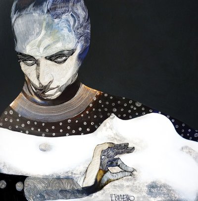 Portrait au regard mystérieux - Victor Tkachenko