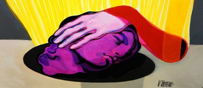 Tête violette, main rose - Victor Tkachenko