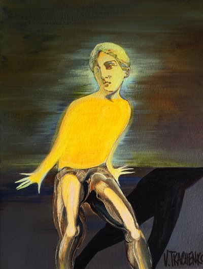 Une silhouette humaine rayonnante - Victor Tkachenko