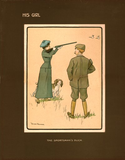Sa fille, le canard du chasseur - Victor Venner
