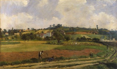Paysage près de Pontoise, vers 1877-85 (huile sur toile) - Victor Vignon