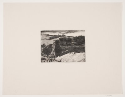 Colline enneigée - Viggo Pedersen