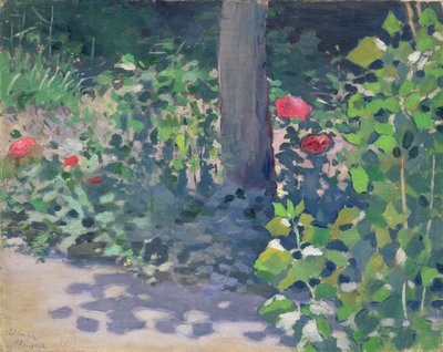 Étude de coquelicots dans le jardin, 1894 - Viktor Elpidiforovich Borisov Musatov