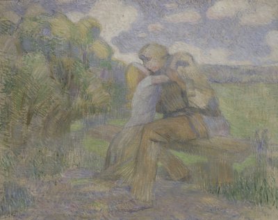 Le Baiser, 1897 - Viktor Elpidiforovich Borisov Musatov