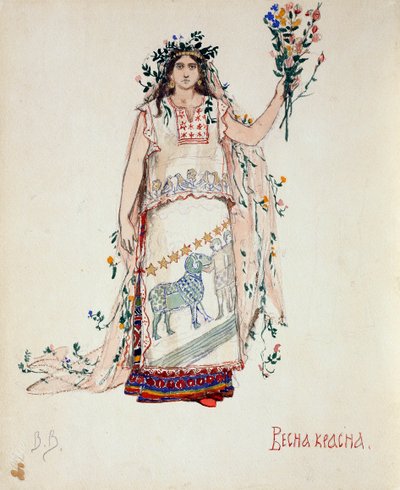 Beauté printanière. Costume pour l