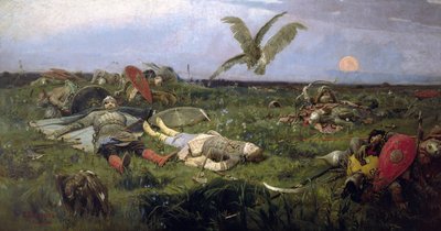 Le champ de bataille du prince Igor avec les Kipchaks, 1880 - Viktor Mikhaylovich Vasnetsov