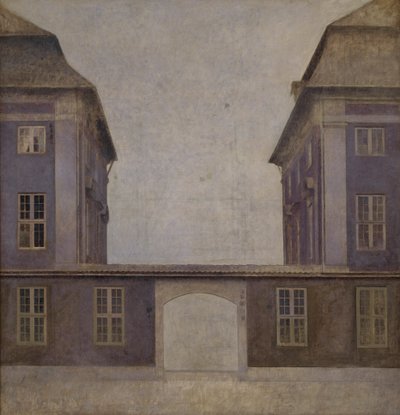 Les bâtiments de la Compagnie Asiatique, vus de St. Annæ Gade, 1902 - Vilhelm Hammershoi