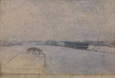 Le port de Copenhague vu de Kvæsthusgade - Vilhelm Hammershøi