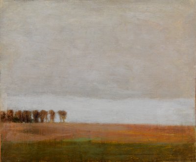 Vue de Jægersborg Allé. Gentofte, au nord de Copenhague - Vilhelm Hammershøi