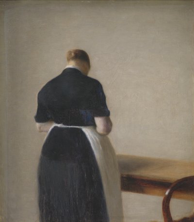 Femme vue de dos - Vilhelm Hammershøi