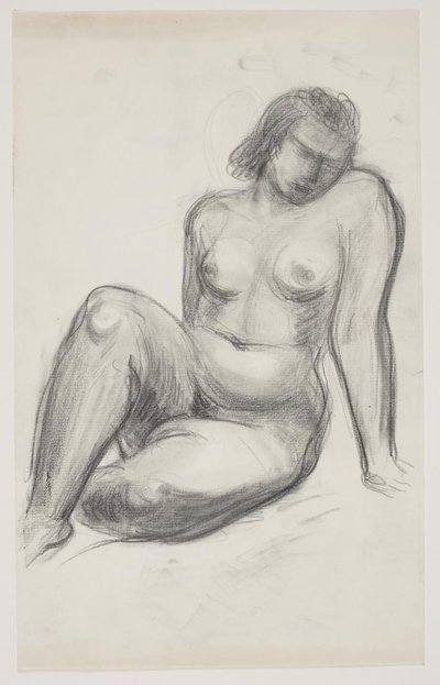 Modèle féminin assis - Vilhelm Lundstrøm
