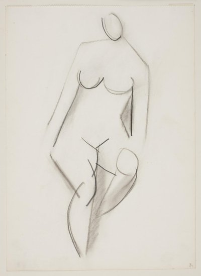 Femme nue assise vue de face - Vilhelm Lundstrøm