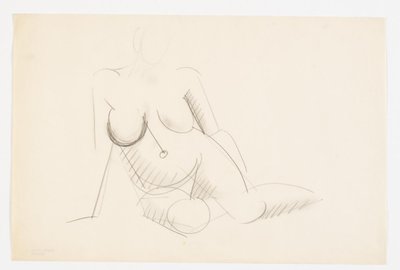 Modèle nu assis, tourné vers la droite - Vilhelm Lundstrøm