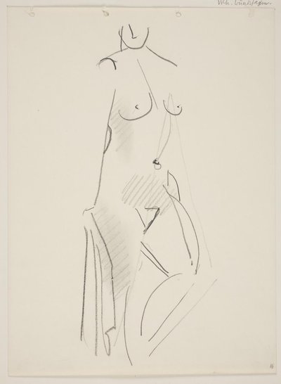 Femme nue debout, tournée vers la droite - Vilhelm Lundstrøm