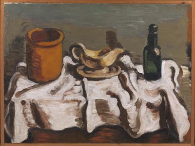 Nature morte avec un pot, une saucière et une bouteille - Vilhelm Lundstrøm