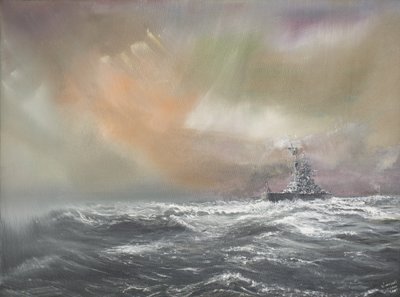 Bismarck signale Prinz Eugen 0959hrs 24051941, 2007 - Vincent Alexander Booth