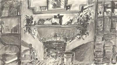 Au coin du feu à la lumière des bougies - Vincent Alexander Booth