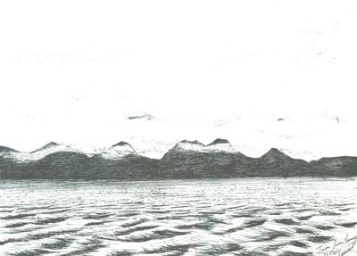 Scène de Jura depuis le ferry, 2005 - Vincent Alexander Booth