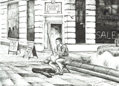 Musicien St. Anns Square - Vincent Alexander Booth