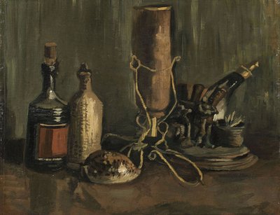 Nature morte avec bouteilles et coquillage, 1884 - Vincent van Gogh