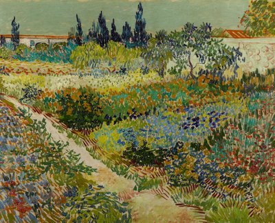 Dutch : Tuin te Arles Jardin fleuri avec chemin - Vincent van Gogh
