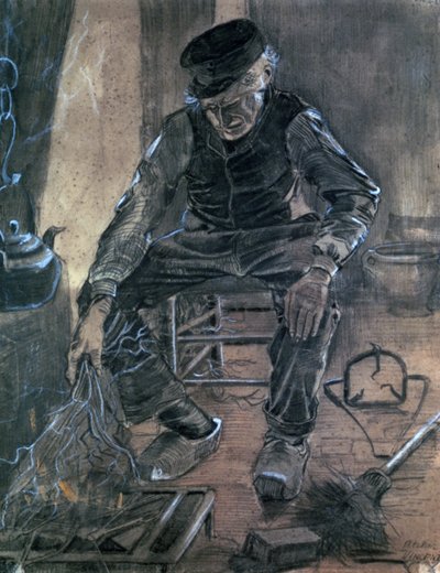 Vieil homme allumant du bois, 1881 - Vincent van Gogh