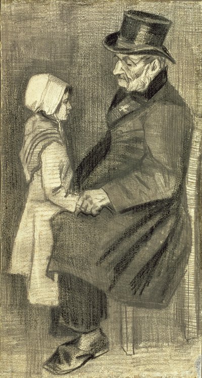 Homme assis avec sa fille, 1882 - Vincent van Gogh