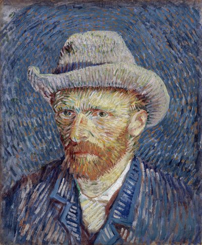 Autoportrait avec chapeau de feutre gris (par Vincent van Gogh) - Vincent van Gogh