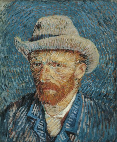 Autoportrait avec chapeau de feutre, 1887-88 - Vincent van Gogh