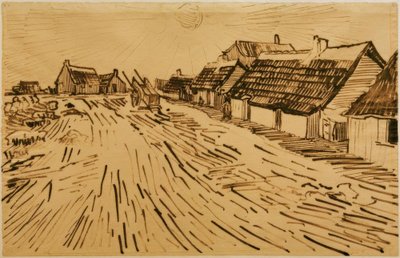 Maisons ensoleillées à Les Saintes-Maries-de-la-Mer - Vincent van Gogh