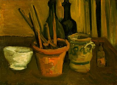 Nature morte de pinceaux dans un pot de fleurs - Vincent van Gogh